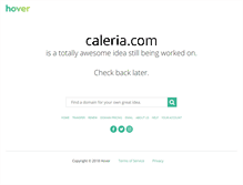 Tablet Screenshot of caleria.com